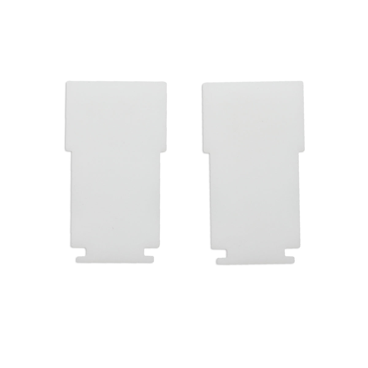 Track48 | Railaccessoire | eindkap binnen | rail flat | wit | 2 stuks