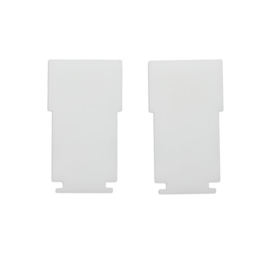 Track48 | Railaccessoire | eindkap binnen | rail flat | wit | 2 stuks