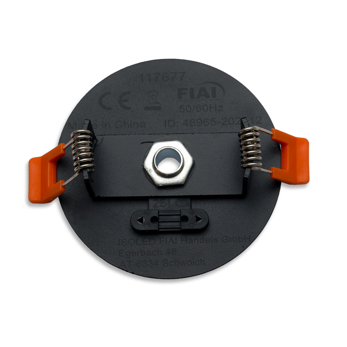 Installatiemateriaal | inbouw plafondkap rond | gat 68mm | kabel tot 9mm