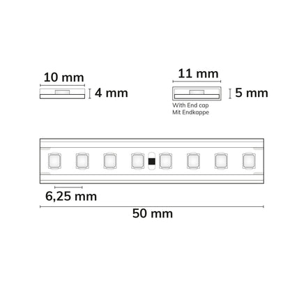 AQUA930 Linear | LED-strip | 5m | 3000K | 12W/m | 24V | IP68