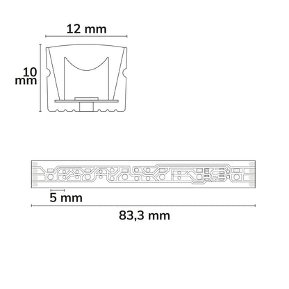 TM1934 | LED-strip | wallwasher SPI | 5m | 10W/m | 24V | IP67