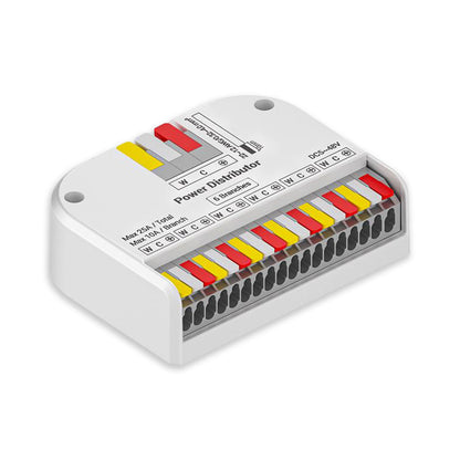 PowerSplitter | Connector | 3-polig x 6 | 5-48V | max. 25A | wit