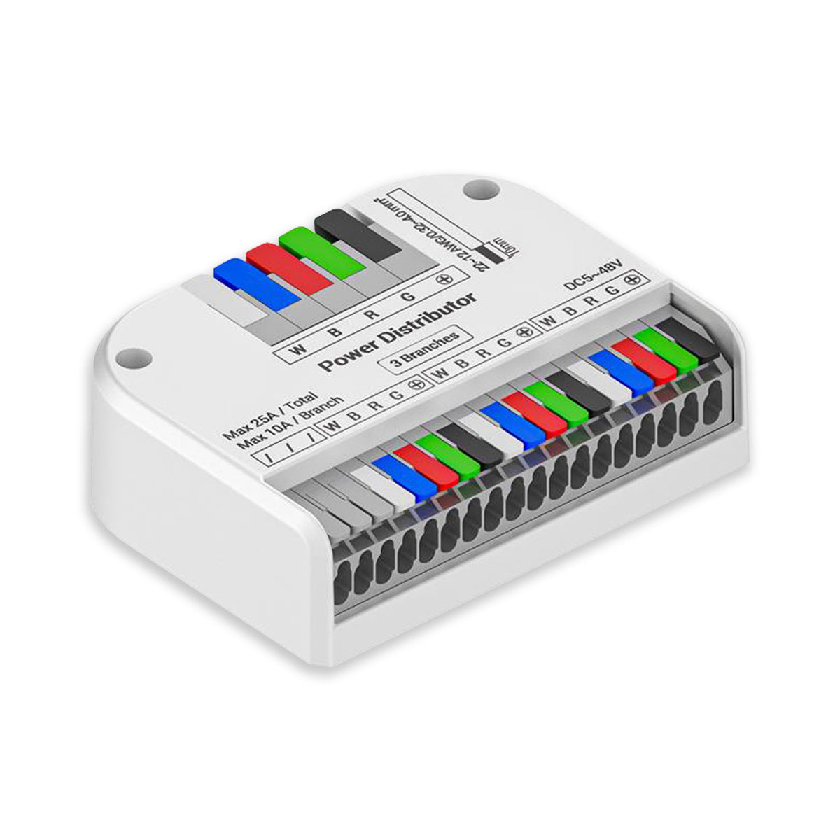 PowerSplitter | Connector | 5-polig x 3 | 5-48V | max. 25A | wit