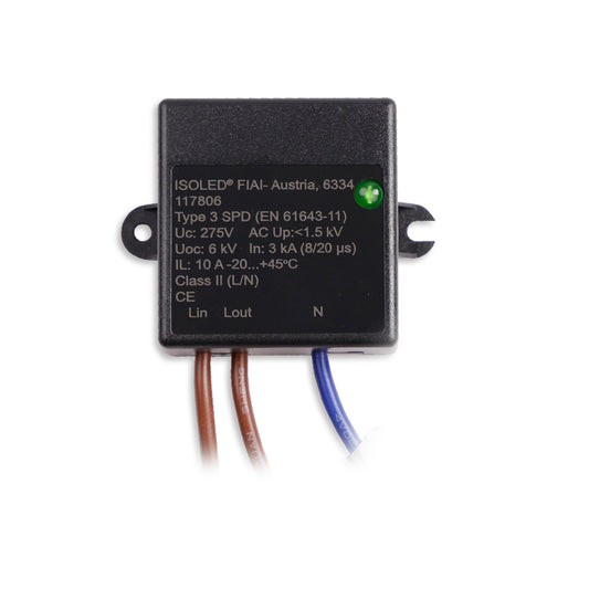Installatiemateriaal | Overspanningsbeveiliging type 3 | 10A | EMC-X2 filter | klasse II