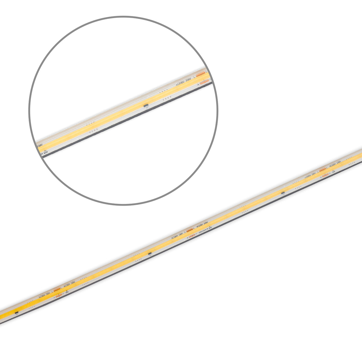 COB | LED-strip | 230V | 25m kabelhaspel | 12W/m | CRI80 | IP67