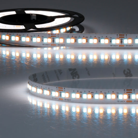 CCC Amber+SkyBlue | LED-strip | 5m | 15W+15W | 24V | IP20
