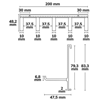 Versa | Profielaccessoire | Pollepelhouder | 20cm