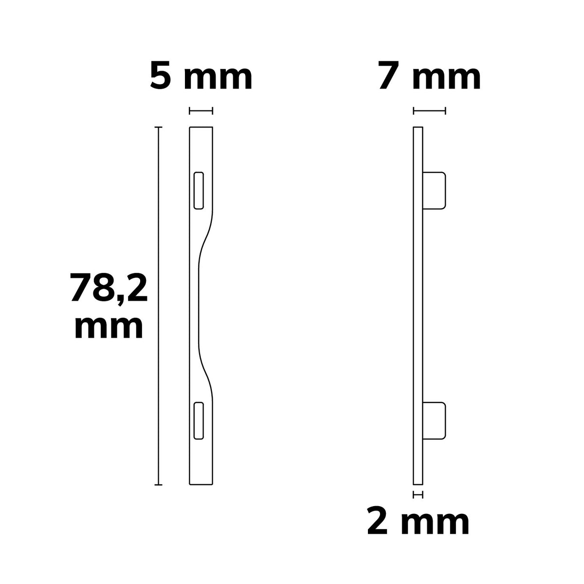 Versa | Profielaccessoire | Eindkap ultraplat | 2 stuks