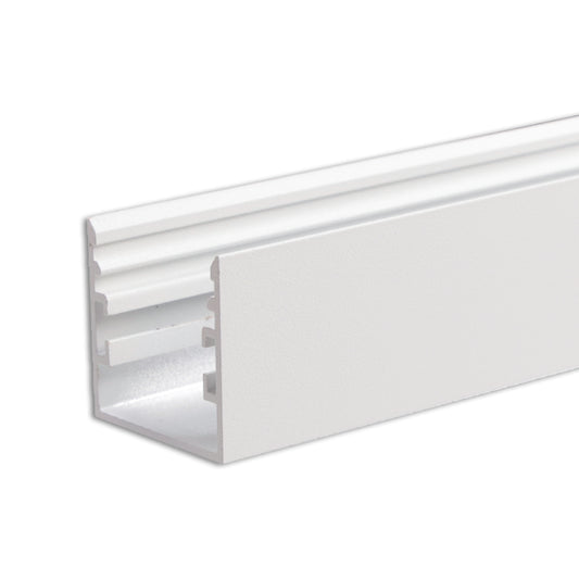Aluminium profiel | opbouw 33x33mm | wit RAL 9016