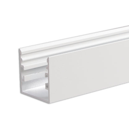 Aluminium profiel | opbouw 33x33mm | wit RAL 9016