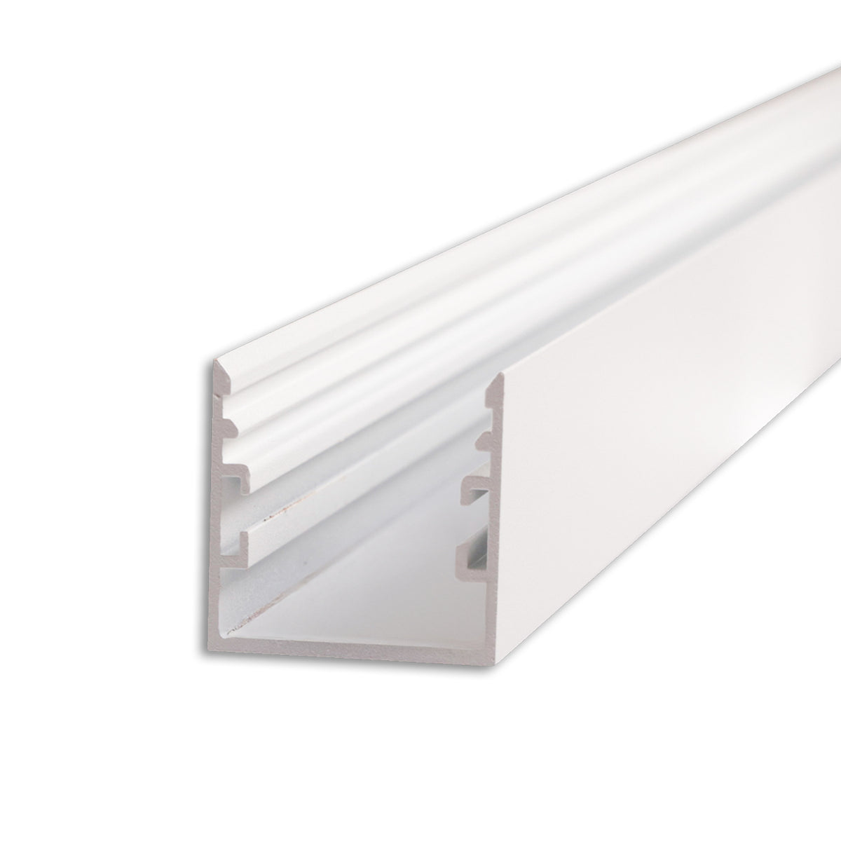 Aluminium profiel | opbouw 33x33mm | wit RAL 9016