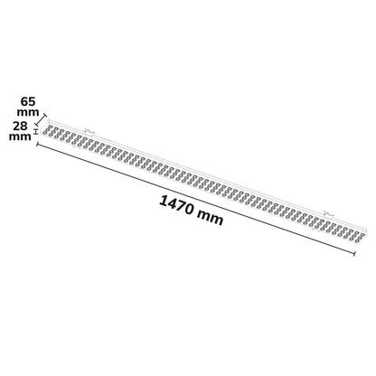 FastFix S PLUS | Lichtlijnmodule | 1,47m | ColorSwitch 3000/4000/5000K | 55-72W