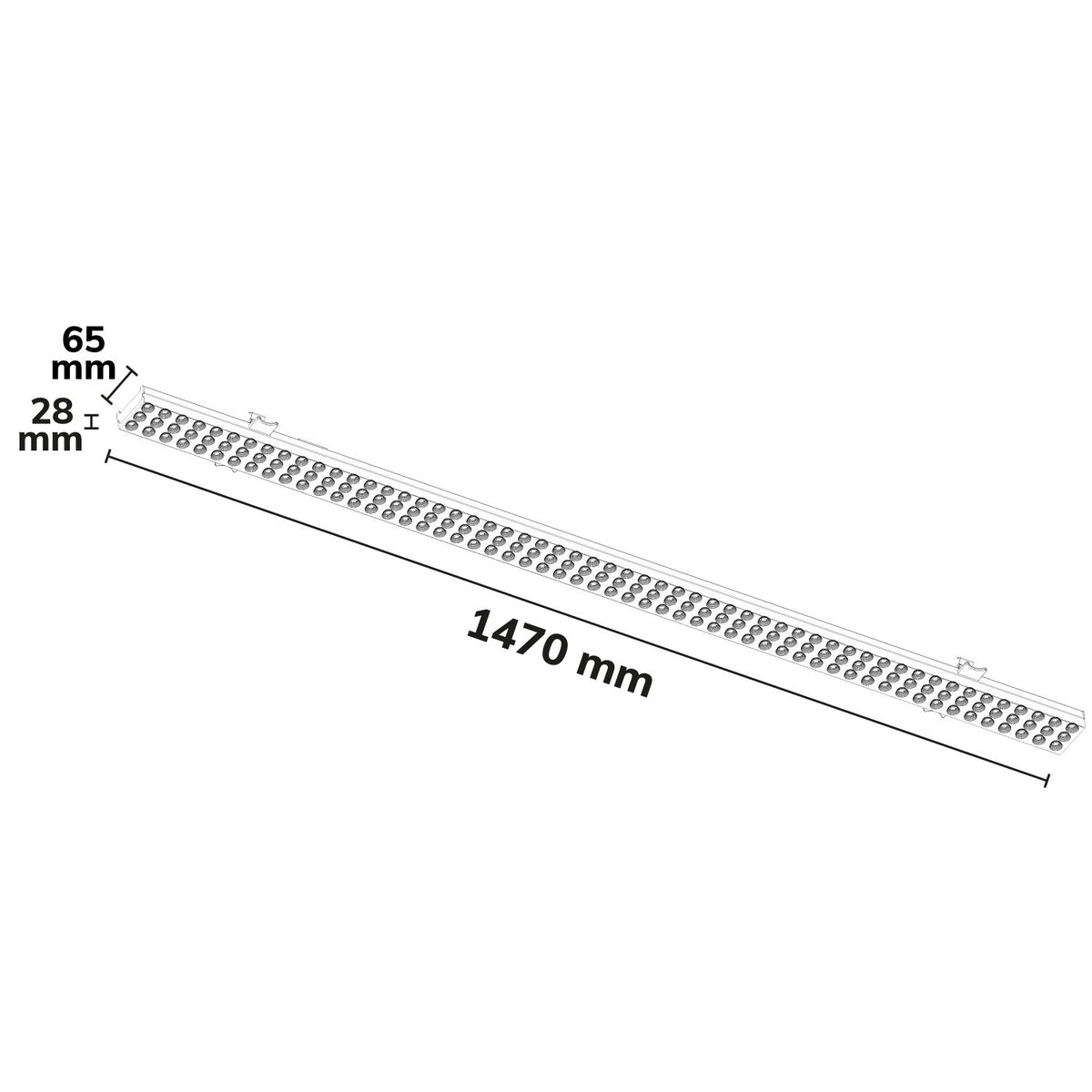 FastFix R PLUS | Lichtlijnmodule | 1,47m | 4000K | 55-72W | 180lm/W