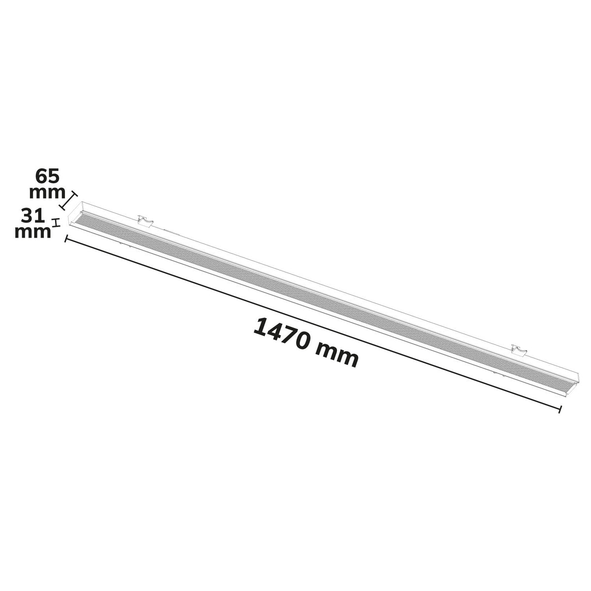 FastFix R BASIC | Lichtlijnmodule | 1,47m | 55-75W | 3000/4000/5000K | 180lm/W