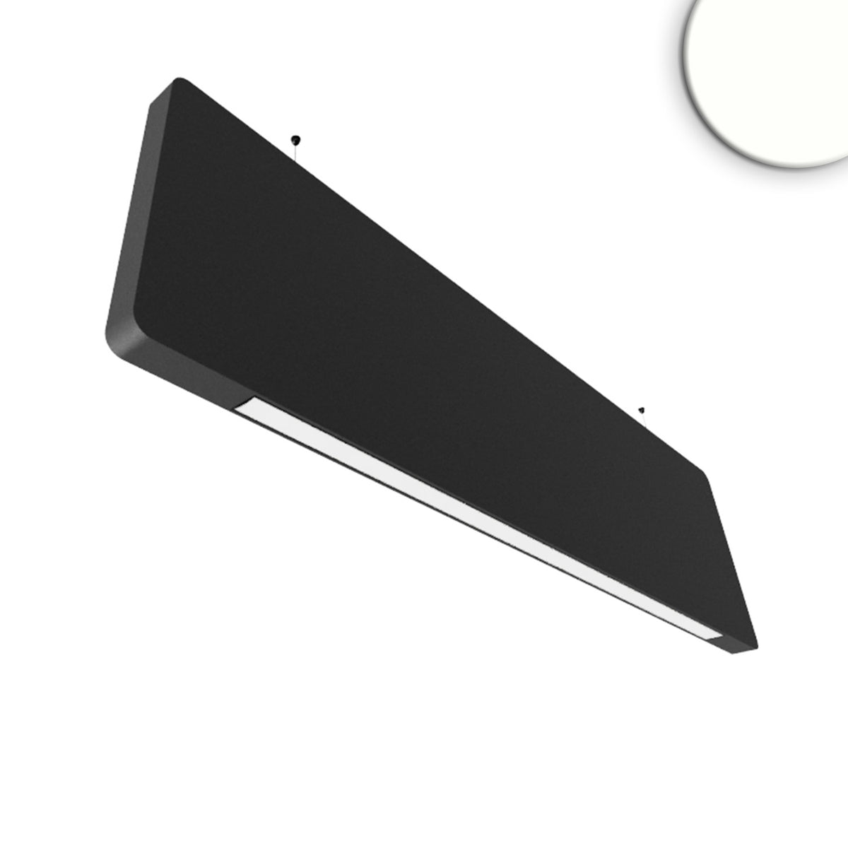 BAFFEL LAMP30HID | Hanglamp | akoestisch | zwart | Sys-Pro | 54W | 4000K+SkyBlu | 1500mm