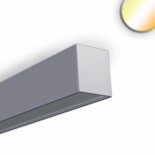 PROLAMP 30Hcri90hm | Lineaire armatuur | opbouw | zilver | opaal+ | 45W | CCT | 1500mm