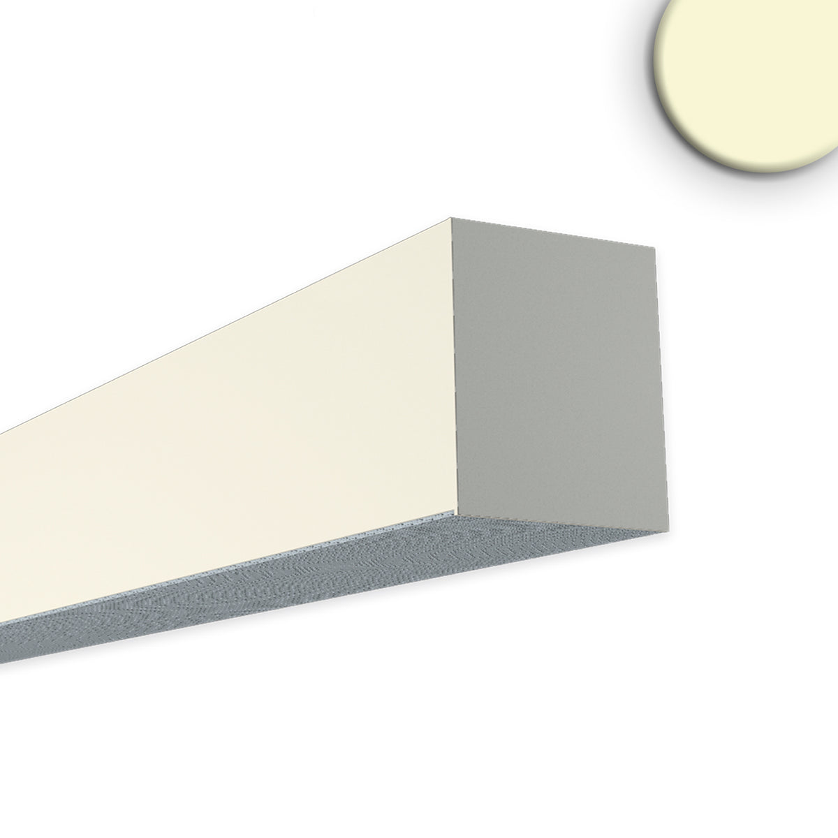 PROLAMP 40Dhm | Lineaire armatuur | opbouw rechthoek | wit | 2000x2000mm | 124W | 3000K | TRIAC