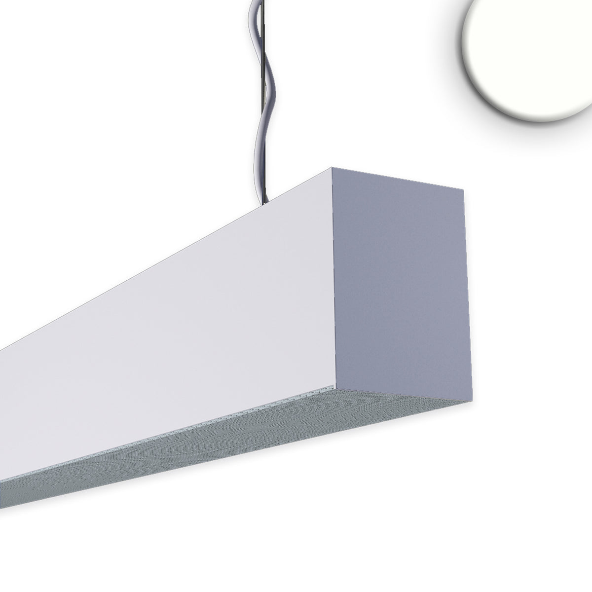 PROLAMP 30FIDhs | Lineaire armatuur | hangend | zilver | 248W | 4000K+4000K | 5884mm