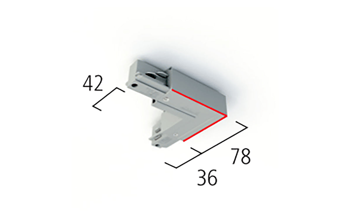 MacBright EUTRAC 3F Hoekstuk 90gr Buiten