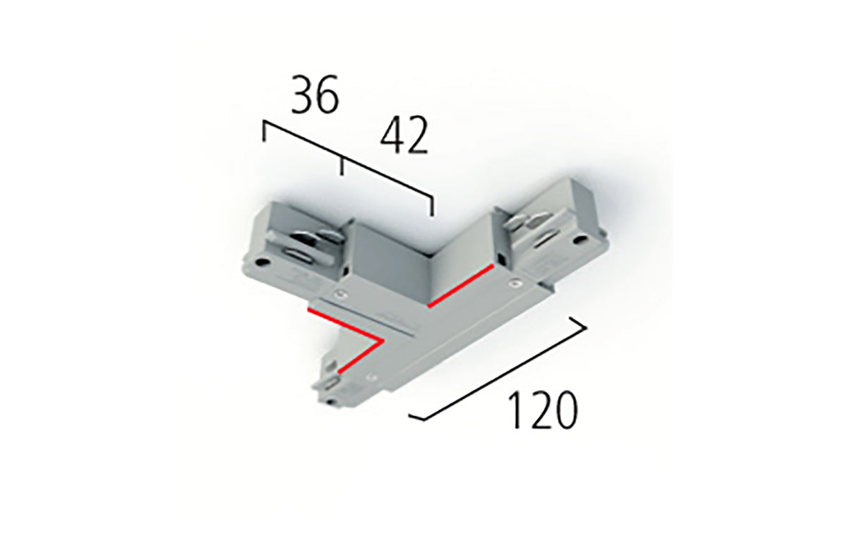 MacBright EUTRAC 3F T-Stuk Rechts Binnen