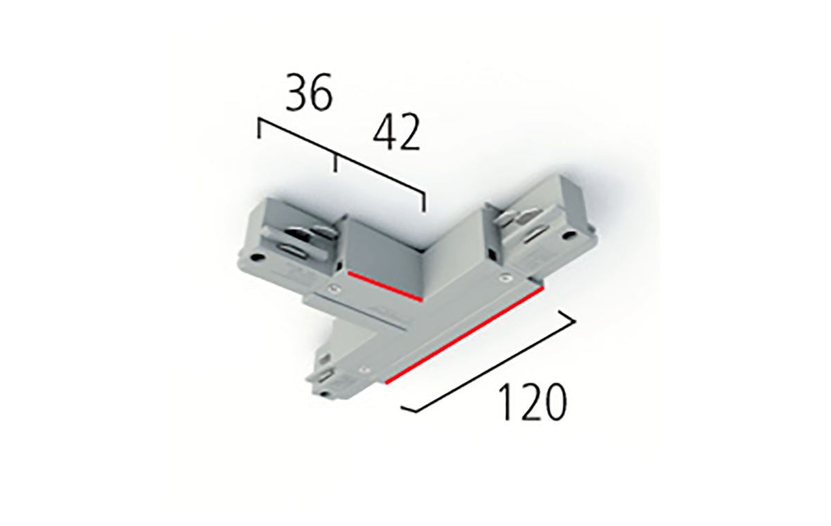 MacBright EUTRAC 3F T-Stuk Links Buiten