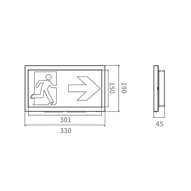 Noodverlichting | Wand | In- en opbouw | 3.5/5W | met pictogrammen