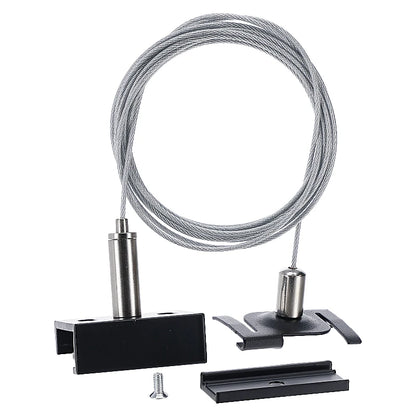 Systeemplafond Pendelset | 2 Meter | Zwart | voor 3-fase Rails