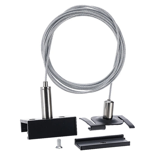 Systeemplafond Pendelset | 2 Meter | Zwart | voor 3-fase Rails