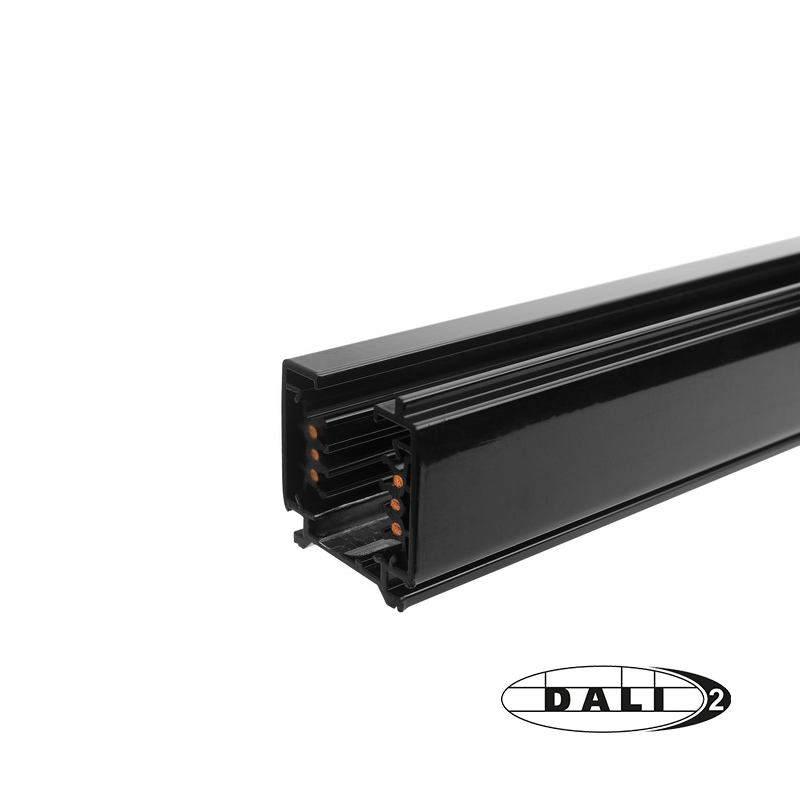 DALI 3-fase Rail 100cm Zwart