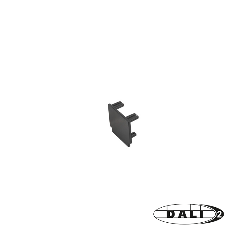 DALI 3-fase Rail | Eindkap | Zwart