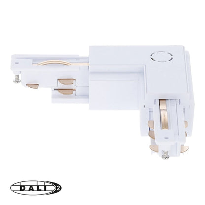DALI 3-fase Rail | L-vorm Connector | Inside | Wit