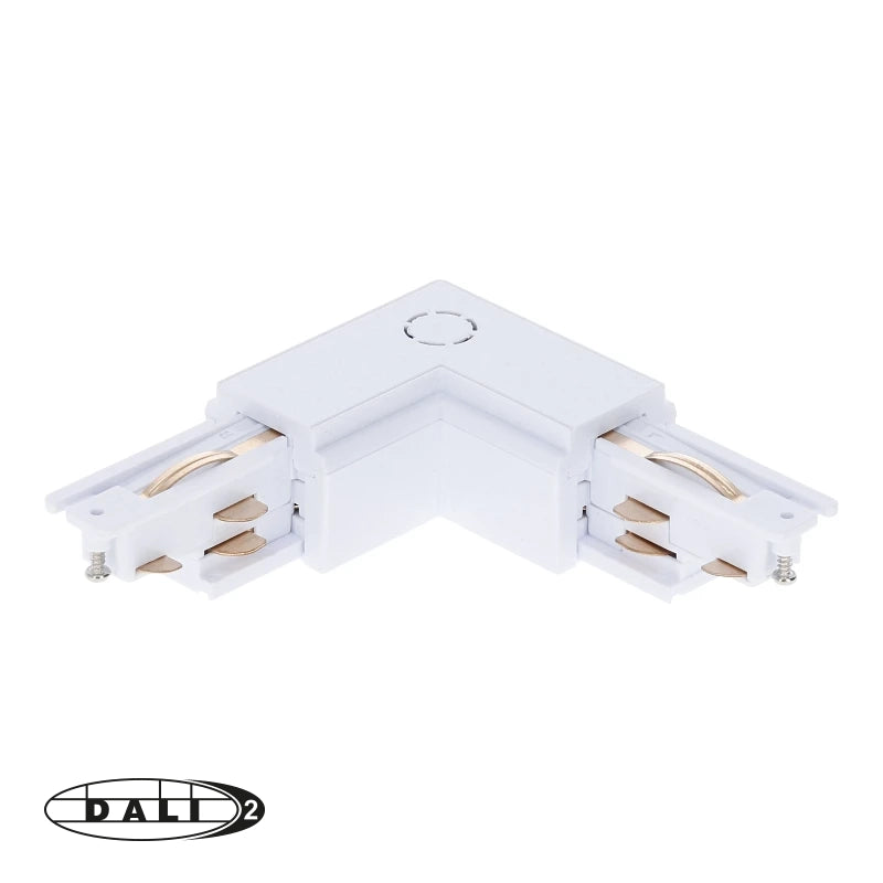 DALI 3-fase Rail | L-vorm Connector | Inside | Wit