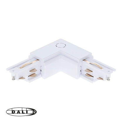 DALI 3-fase Rail | L-vorm Connector | Inside | Wit