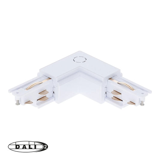 DALI 3-fase Rail | L-vorm Connector | Inside | Wit