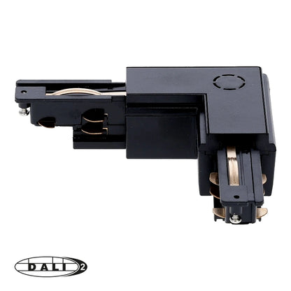 DALI 3-fase Rail | L-vorm Connector | Inside | Zwart