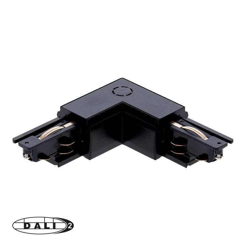 DALI 3-fase Rail | L-vorm Connector | Inside | Zwart