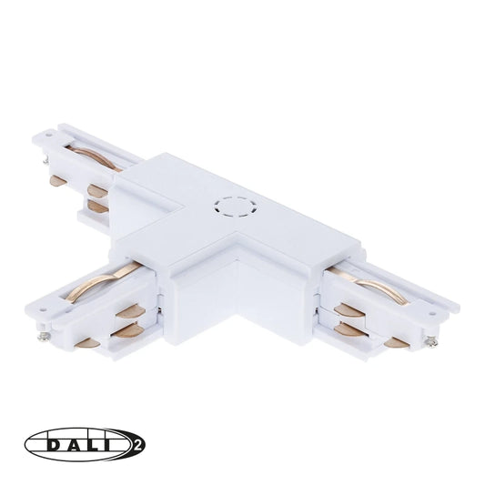 DALI 3-fase Rail | T-vorm Connector | LEFT-1 | Wit