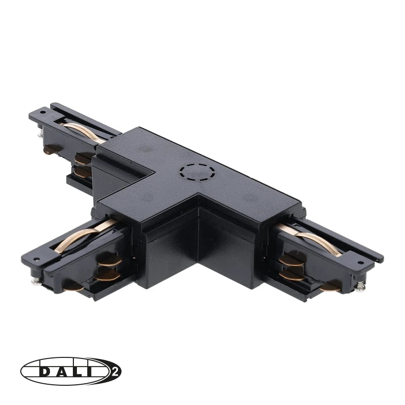 DALI 3-fase Rail | T-vorm Connector | LEFT-1 | Zwart