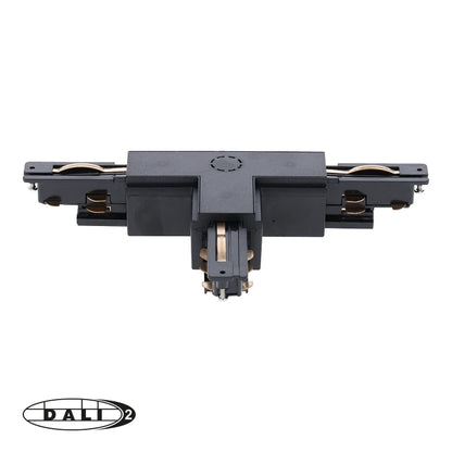 DALI 3-fase Rail | T-vorm Connector | LEFT-2 | Zwart