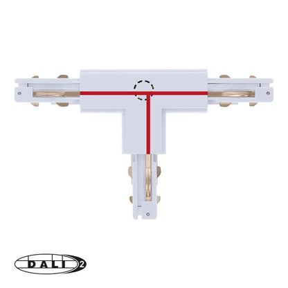 DALI 3-fase Rail | T-vorm Connector | RIGHT-1 | Wit