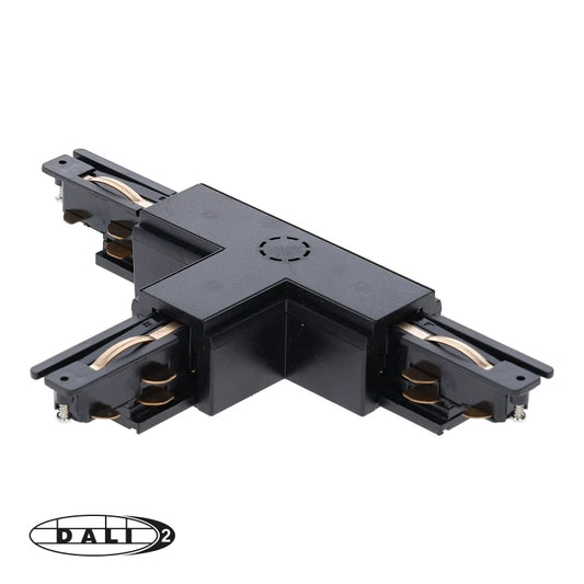 DALI 3-fase Rail | T-vorm Connector | RIGHT-1 | Zwart