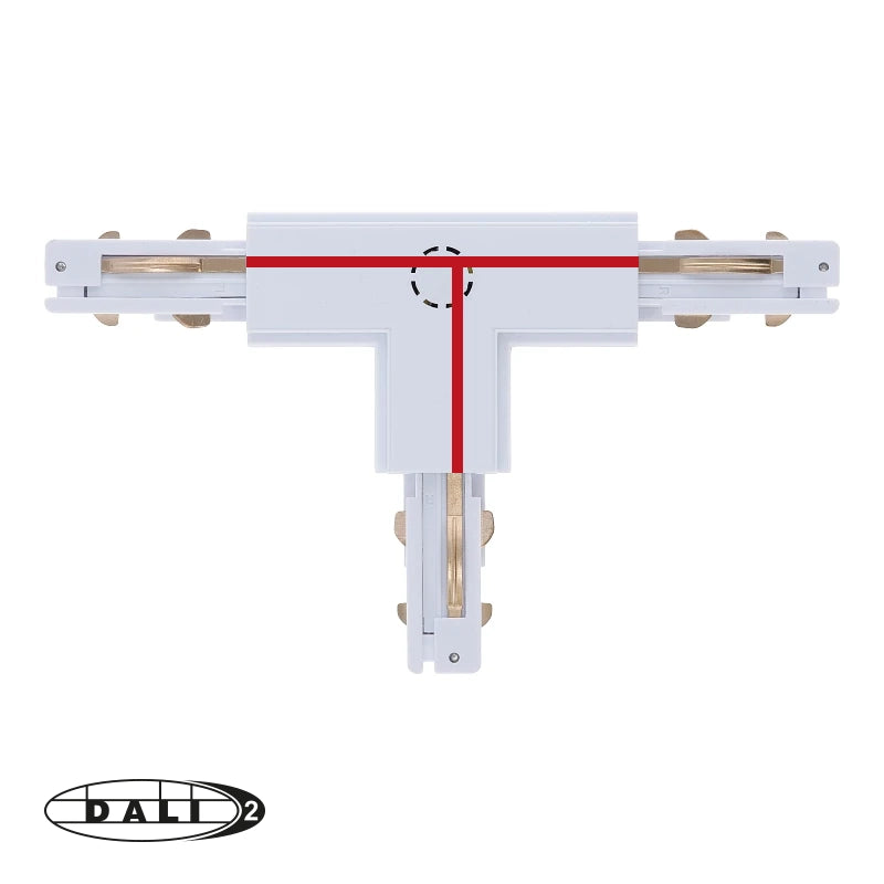 DALI 3-fase Rail | T-vorm Connector | RIGHT-2 | Wit