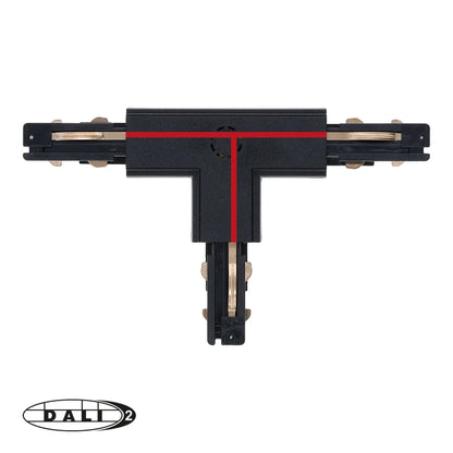 DALI 3-fase Rail | T-vorm Connector | RIGHT-2 | Zwart