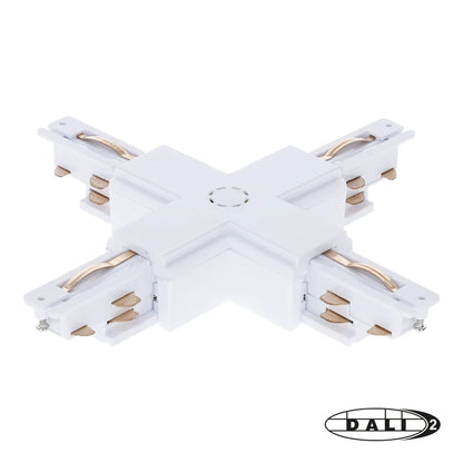 DALI 3-fase Rail | X-vorm Connector | Wit