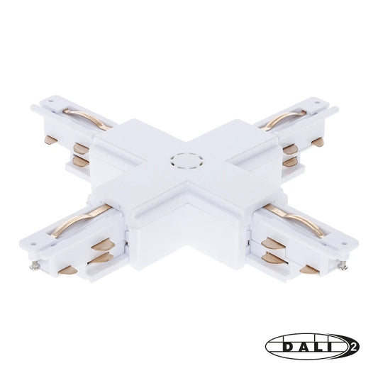 DALI 3-fase Rail | X-vorm Connector | Wit