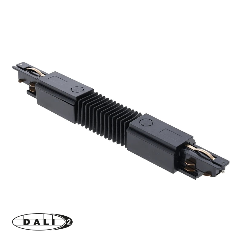 DALI 3-fase Rail | Flexibele Connector | Zwart
