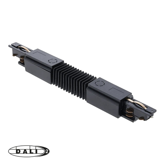 DALI 3-fase Rail | Flexibele Connector | Zwart