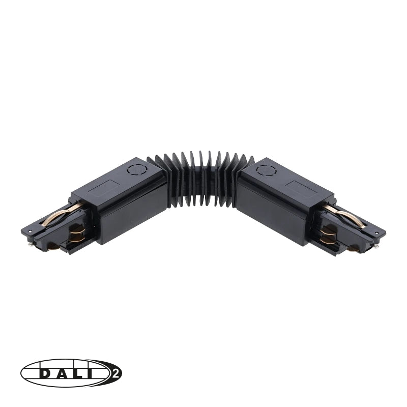 DALI 3-fase Rail | Flexibele Connector | Zwart