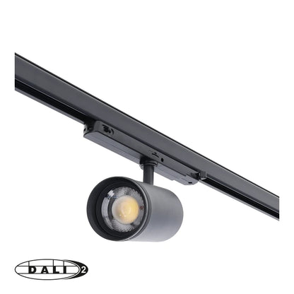 DALI 3-fase Railspot Zoomaro 30W dimbaar tunable white 2700-4000K Zwart