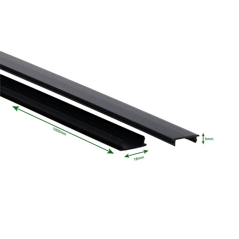 Blindplaat | 3-fase Rail | Zwart
